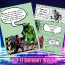 Search for sci fi invitations Alien