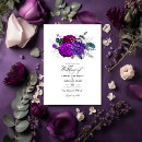 Search for royal purple and silver wedding invitations Floral