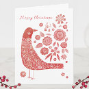 Search for folk christmas cards Floral