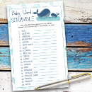 Search for word scramble baby shower games Blue