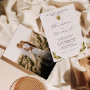 Search for palm leaf wedding invitations Black and white