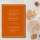 Search for orange and white invitations Classic