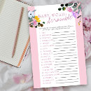 Search for word scramble baby shower games Pretty