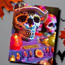 Search for cool sugar skull postcards Dia de los muertos