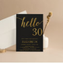 Search for hello invitations Black