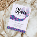 Search for purple and teal birthday invitations Mermaid party