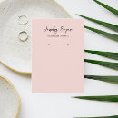 Search for earring business cards Handmade