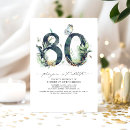 Search for male 80th birthday invitations Gold