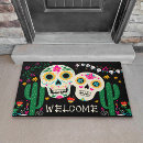 Search for sugar skull doormats Colourful