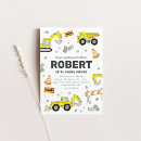 Search for construction zone birthday invitations Stop the traffic