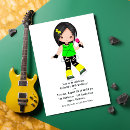 Search for rock star party invitations Music
