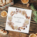 Search for fall floral napkins Rustic