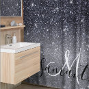 Search for black glitter shower curtains Sparkle