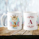 Search for pink giraffe mugs Floral