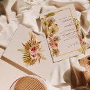 Search for dried flower wedding invitations Terracotta