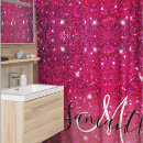 Search for pink glitter shower curtains Sparkle