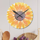 Search for sunflower clocks Watercolor