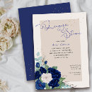 Search for navy blue gold ivory invitations Calligraphy
