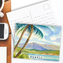 Search for vintage hawaii travel postcards Watercolor