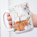 Search for hello pumpkin mugs Watercolor