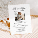 Search for she said yes engagement party invitations Black and white