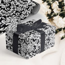 Search for black tie wrapping paper Black and white
