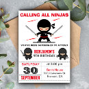 Search for ninja warrior invitations Modern