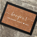 Search for bonjour doormats French