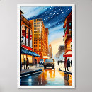 Search for ca cities posters Watercolor