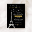 Search for night in paris sweet 16 invitations Elegant