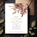 Search for fall floral wedding invitations Modern