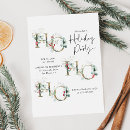 Search for green gold corporate christmas invitations Elegant