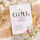 Search for rustic baby girl shower invitations Its a girl