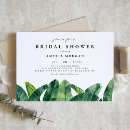 Search for palm leaves bridal shower invitations Watercolor