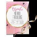 Search for pink and black 40th birthday invitations 40 and fabulous