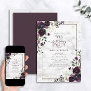 Search for marble birthday invitations Watercolor