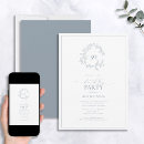 Search for dusty blue birthday invitations Typography