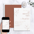 Search for modern 50th birthday invitations Floral