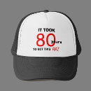 Search for 80th hats Eightieth