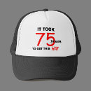 Search for 75th birthday hats Over the hill