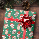 Search for santa hat wrapping paper Snow