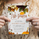 Search for little pumpkin on the way invitations Modern