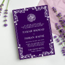 Search for purple border wedding invitations Modern