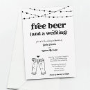 Search for beer wedding invitations Cheers and beers