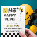 Search for smiling invitations Black and white