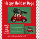 Search for funny car christmas cards Retro