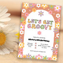 Search for hippie birthday invitations Let's get groovy