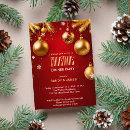 Search for red baubles invitations Dinner party