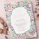 Search for foil baby shower invitations Purple