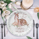 Search for deer baby shower plates Doe